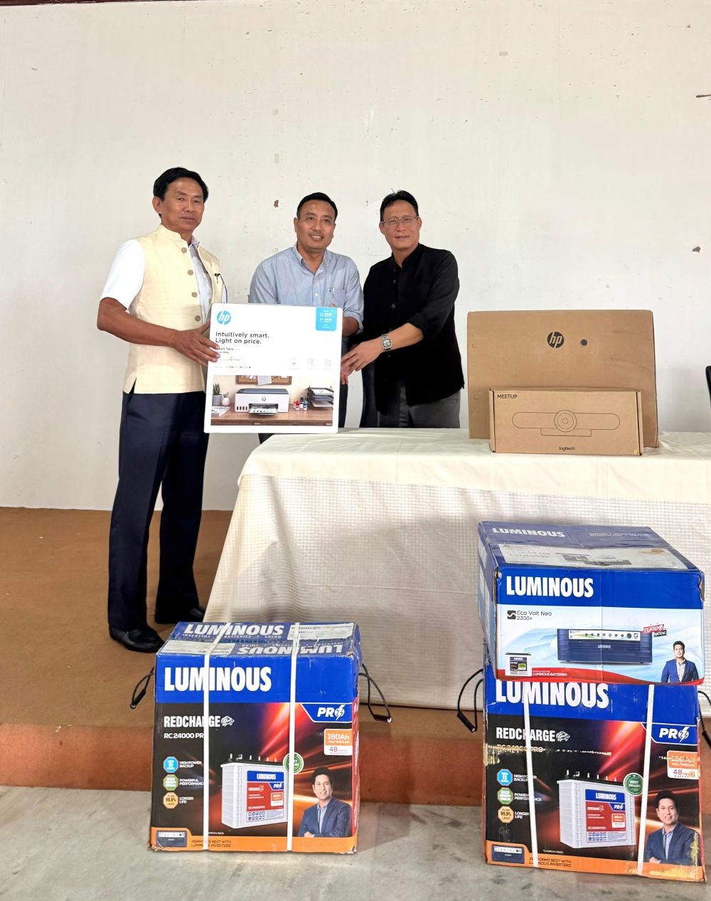 Distribution of digital infrastructure by Department of Industries & Commerce under RAMP scheme. (Photo Courtesy: DI&C)